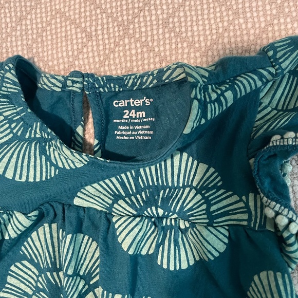 Carter’s Toddler Romper, Size 24 Months, Teal - Picture 2 of 8